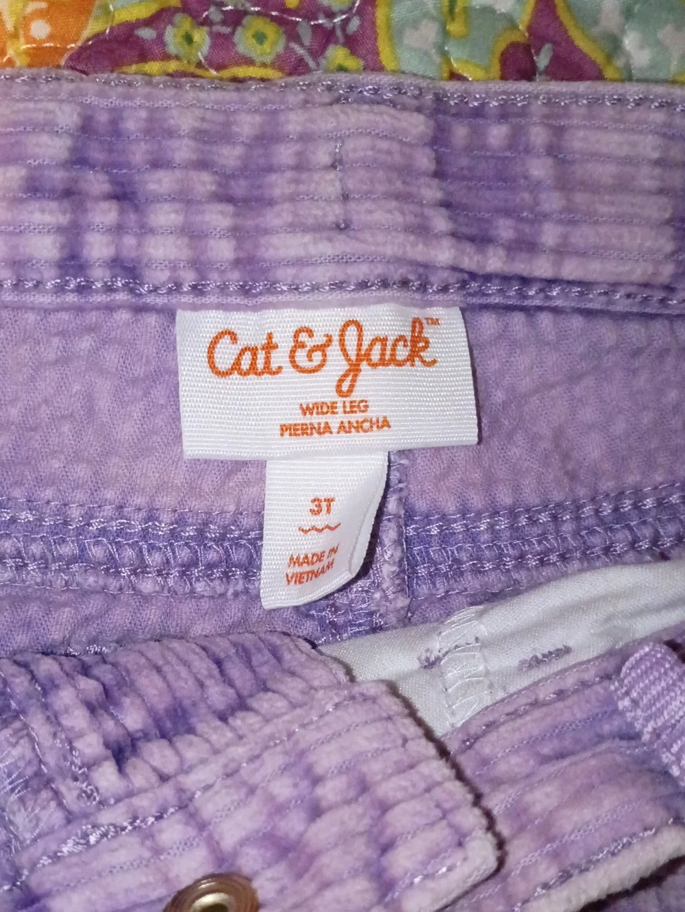 Cat & Jack Lavender Corduroy Flared  Pants